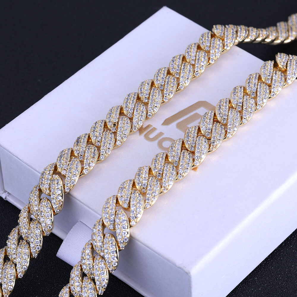 ESKEEM New Style 13MM Iced Out - đánh giá và giá Cuban Link Chain 12Mm