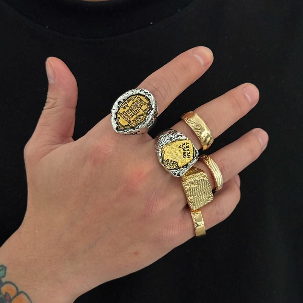 Finger Rings Sets 6Pcs/Set Geo - đánh giá và giá Vintage Punk Knuckle Rings Set