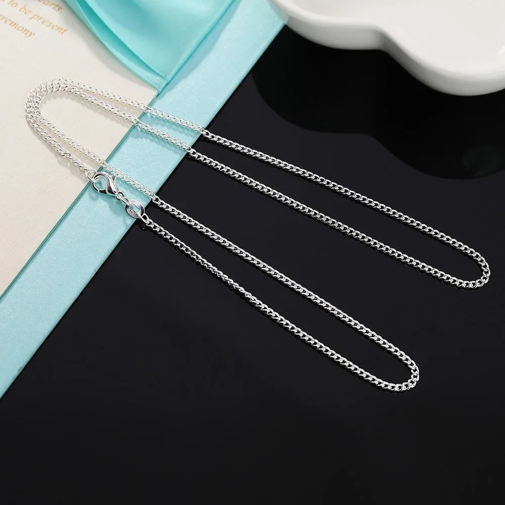 925 Sterling Silver 40-75CM LO - đánh giá và giá Cuban Link Chain 12Mm