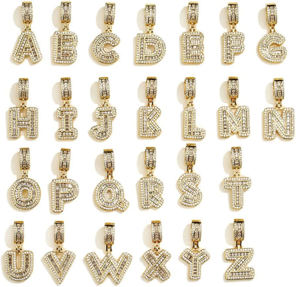 Real 18K Gold Plating Initial  - đánh giá và giá Initial Letter Necklace 18K Gold