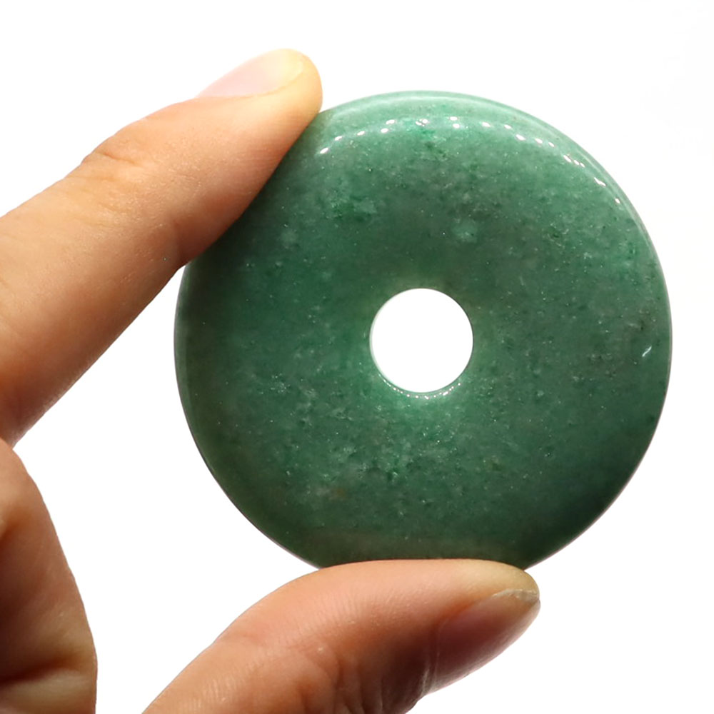 50mm Natural Big Hole Stones T - đánh giá và giá Crystal Pendant Necklace Natural Stone