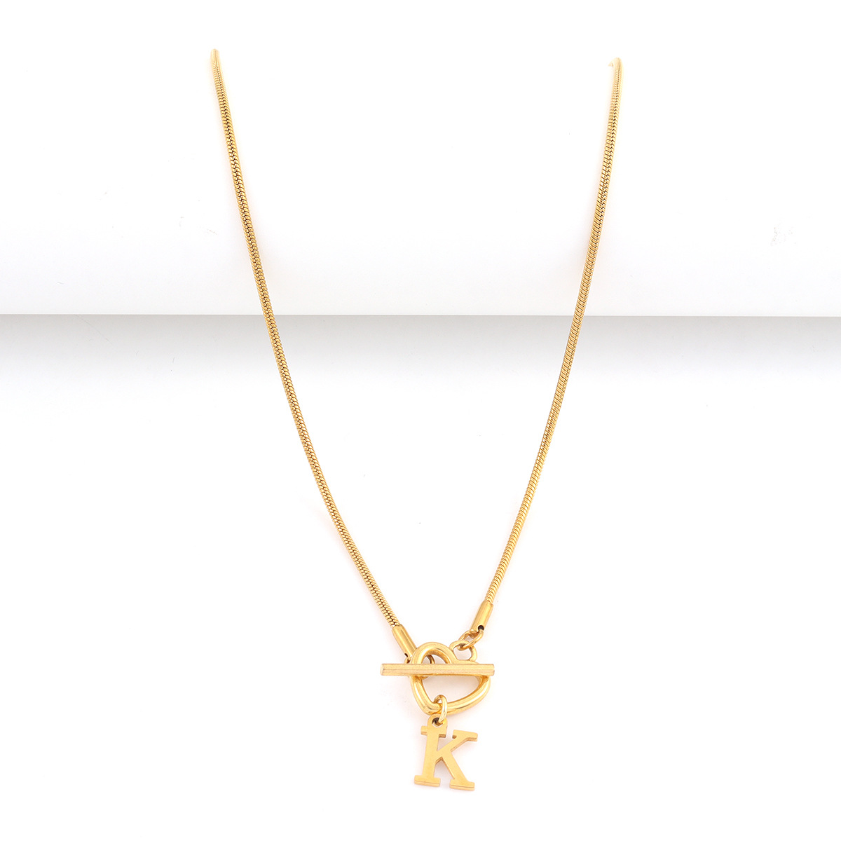 Fashion A-Z Initial Heart Pend - đánh giá và giá Initial Letter Necklace 18K Gold